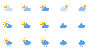 Free animated SVG weather icons - amCharts