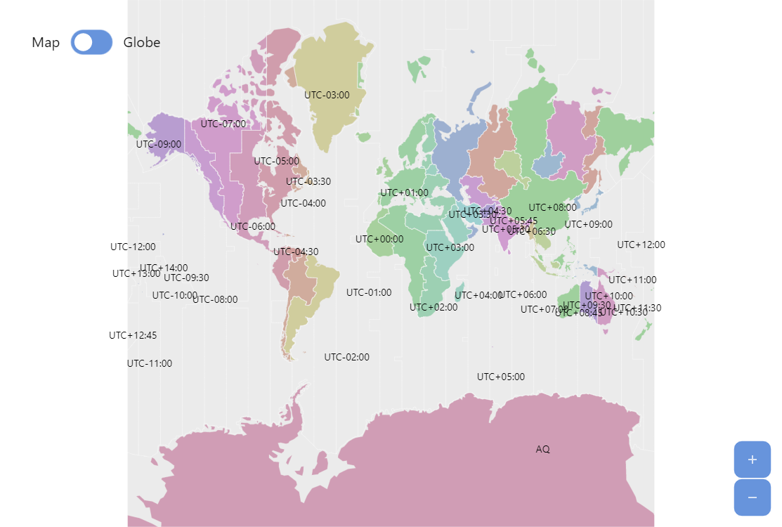 Time Zone Map